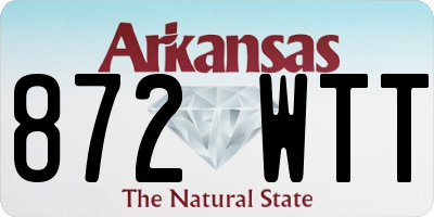 AR license plate 872WTT