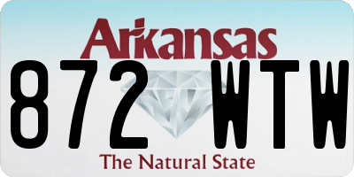 AR license plate 872WTW