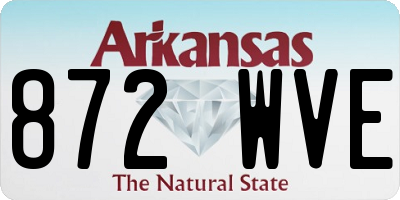 AR license plate 872WVE