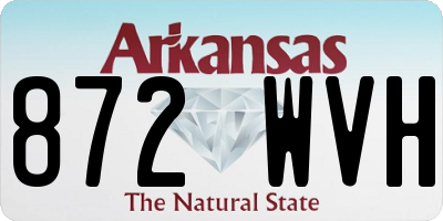 AR license plate 872WVH