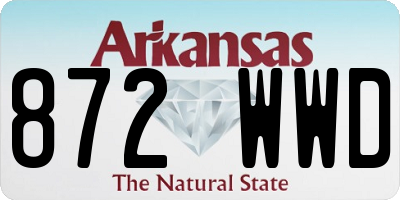 AR license plate 872WWD