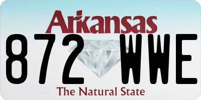 AR license plate 872WWE