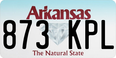 AR license plate 873KPL