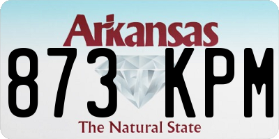 AR license plate 873KPM