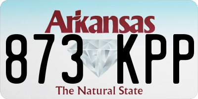 AR license plate 873KPP