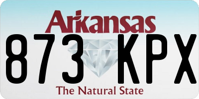 AR license plate 873KPX