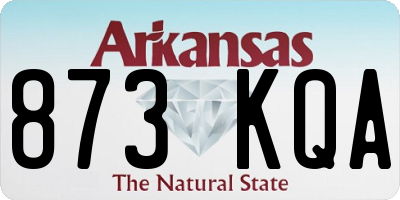 AR license plate 873KQA