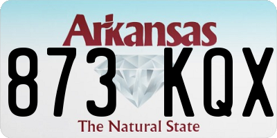 AR license plate 873KQX