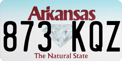 AR license plate 873KQZ