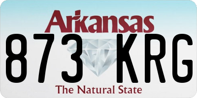 AR license plate 873KRG