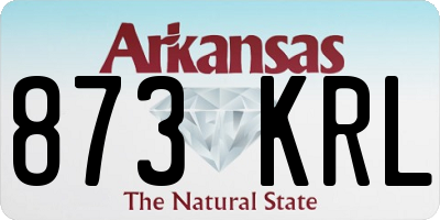 AR license plate 873KRL