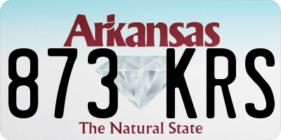 AR license plate 873KRS
