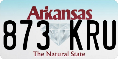 AR license plate 873KRU