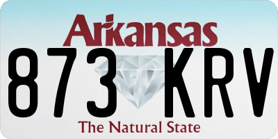 AR license plate 873KRV