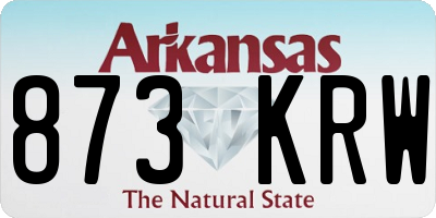 AR license plate 873KRW