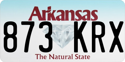 AR license plate 873KRX