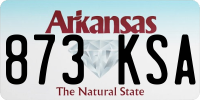 AR license plate 873KSA
