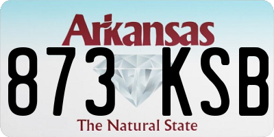 AR license plate 873KSB