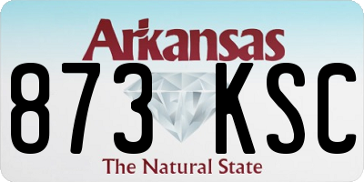 AR license plate 873KSC