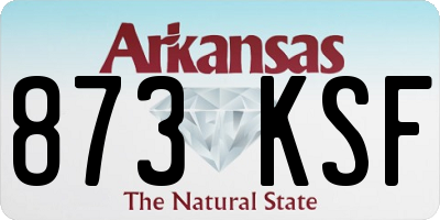 AR license plate 873KSF