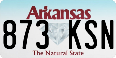 AR license plate 873KSN