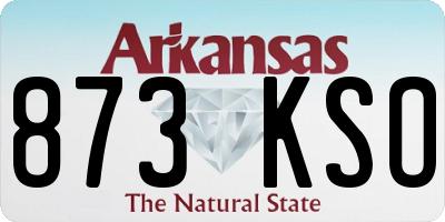 AR license plate 873KSO