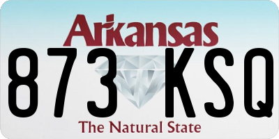 AR license plate 873KSQ