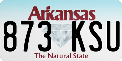 AR license plate 873KSU