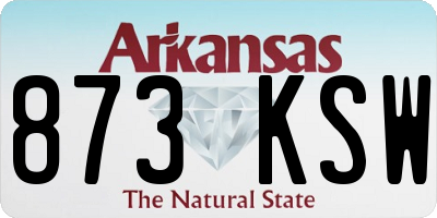 AR license plate 873KSW