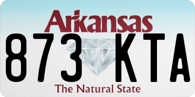 AR license plate 873KTA