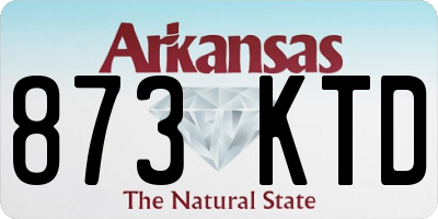 AR license plate 873KTD