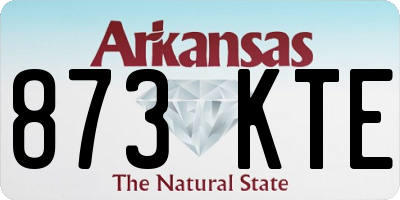 AR license plate 873KTE