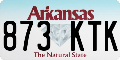 AR license plate 873KTK