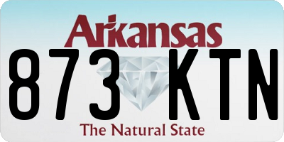AR license plate 873KTN