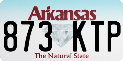 AR license plate 873KTP