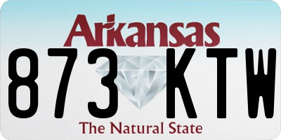 AR license plate 873KTW