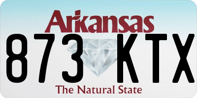 AR license plate 873KTX