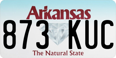 AR license plate 873KUC