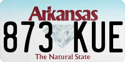 AR license plate 873KUE