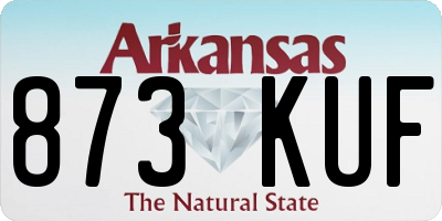 AR license plate 873KUF