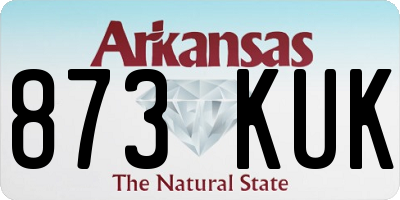 AR license plate 873KUK
