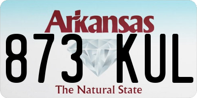AR license plate 873KUL