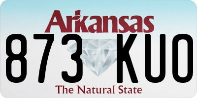 AR license plate 873KUO