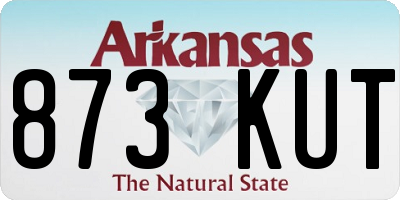 AR license plate 873KUT