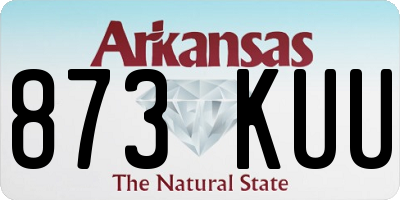 AR license plate 873KUU