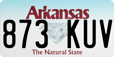 AR license plate 873KUV