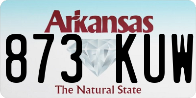 AR license plate 873KUW