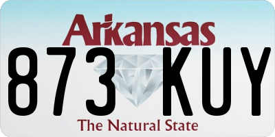 AR license plate 873KUY