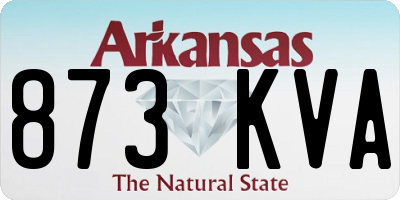 AR license plate 873KVA