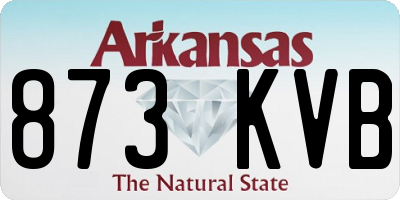 AR license plate 873KVB